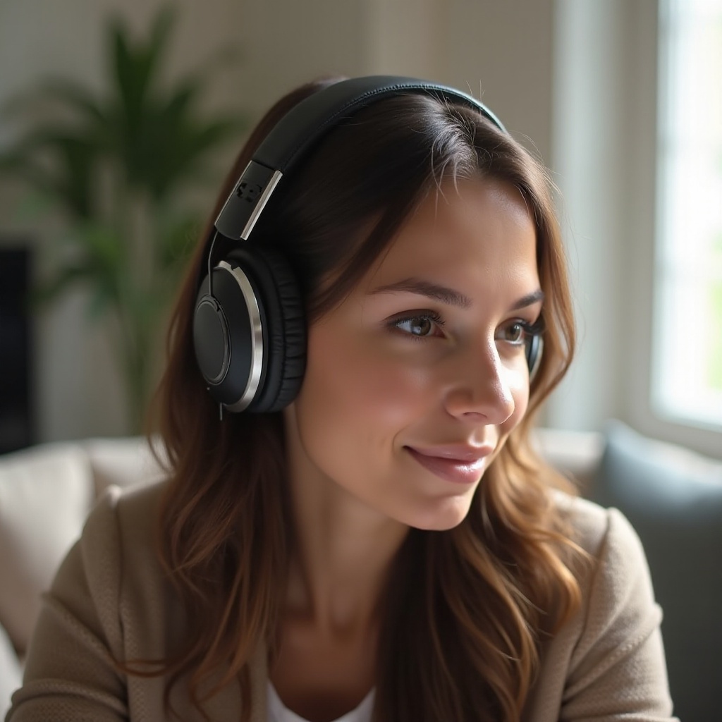 over-ear na mga headset para sa malalaking tainga