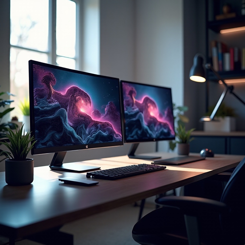 resolución de monitor dual diferente