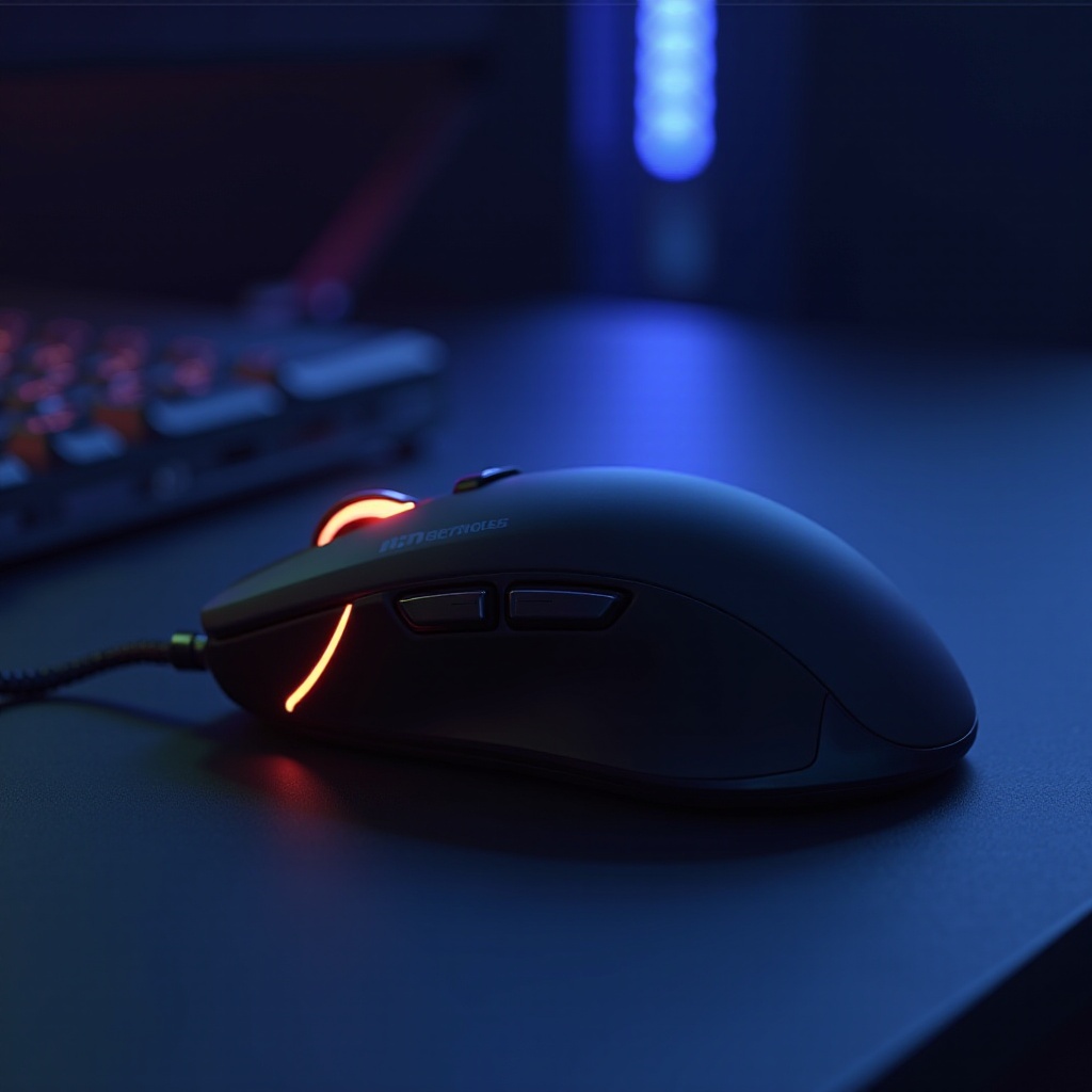 ratón de juego con reposapinky