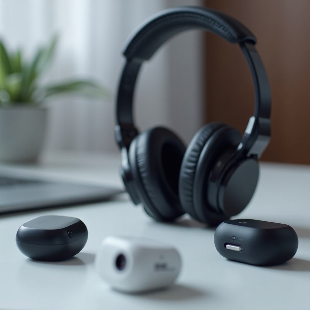 bluetooth na mga headphone na may adapter