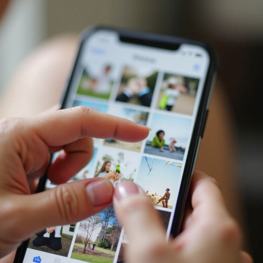 ايفون تحديد صور متعددة