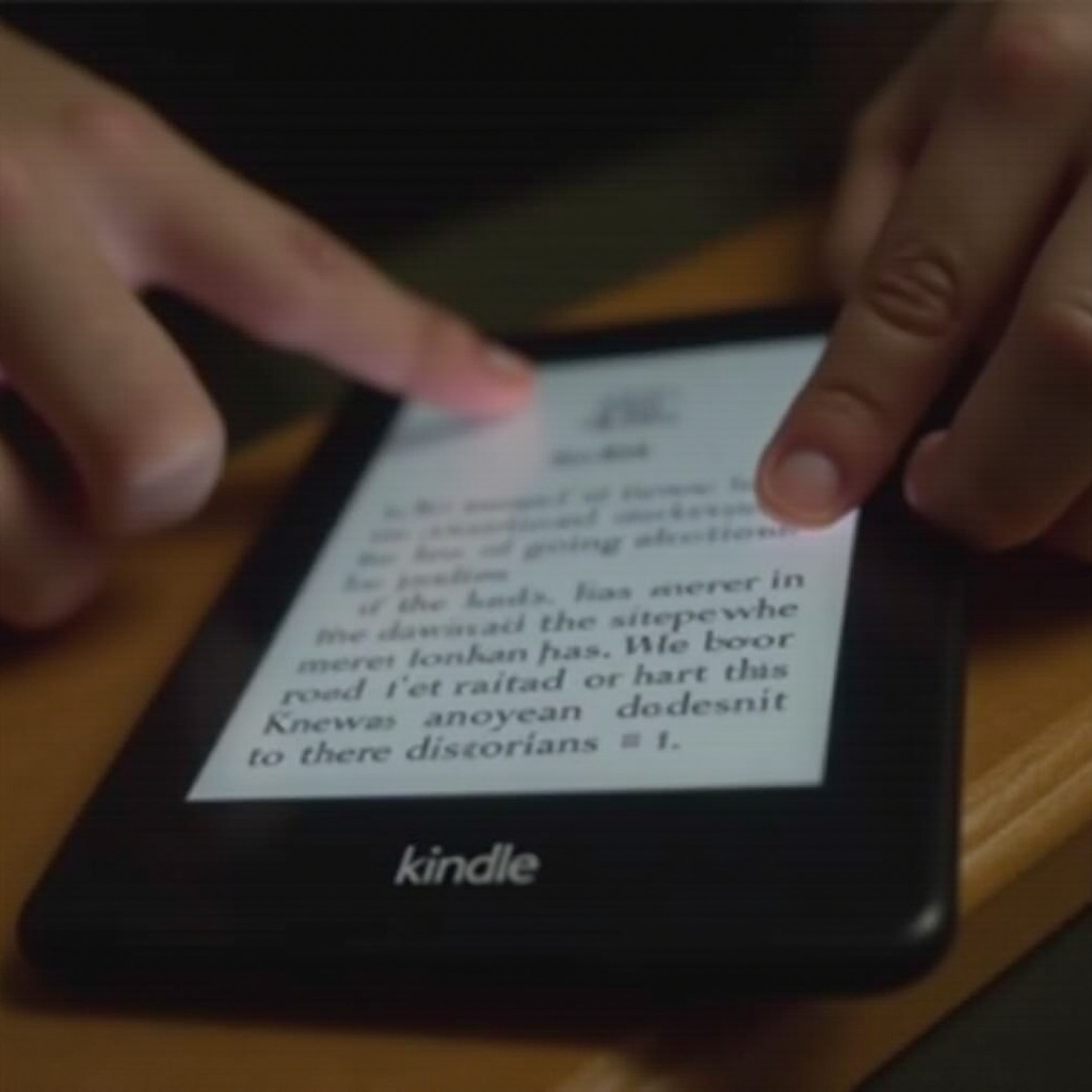 cómo hacer una captura de pantalla en un Kindle