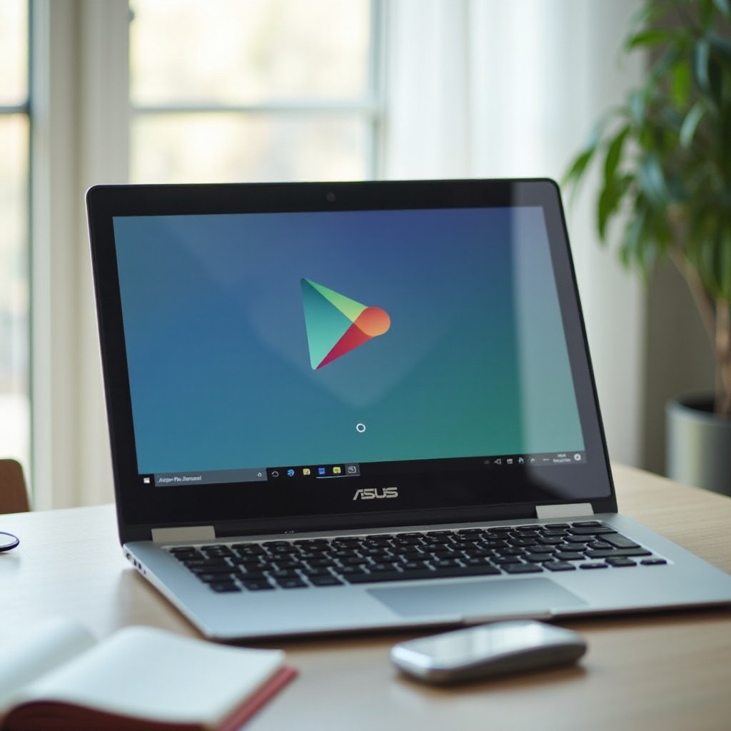 كيفية استعادة متجر Play على جهاز Chromebook من Asus