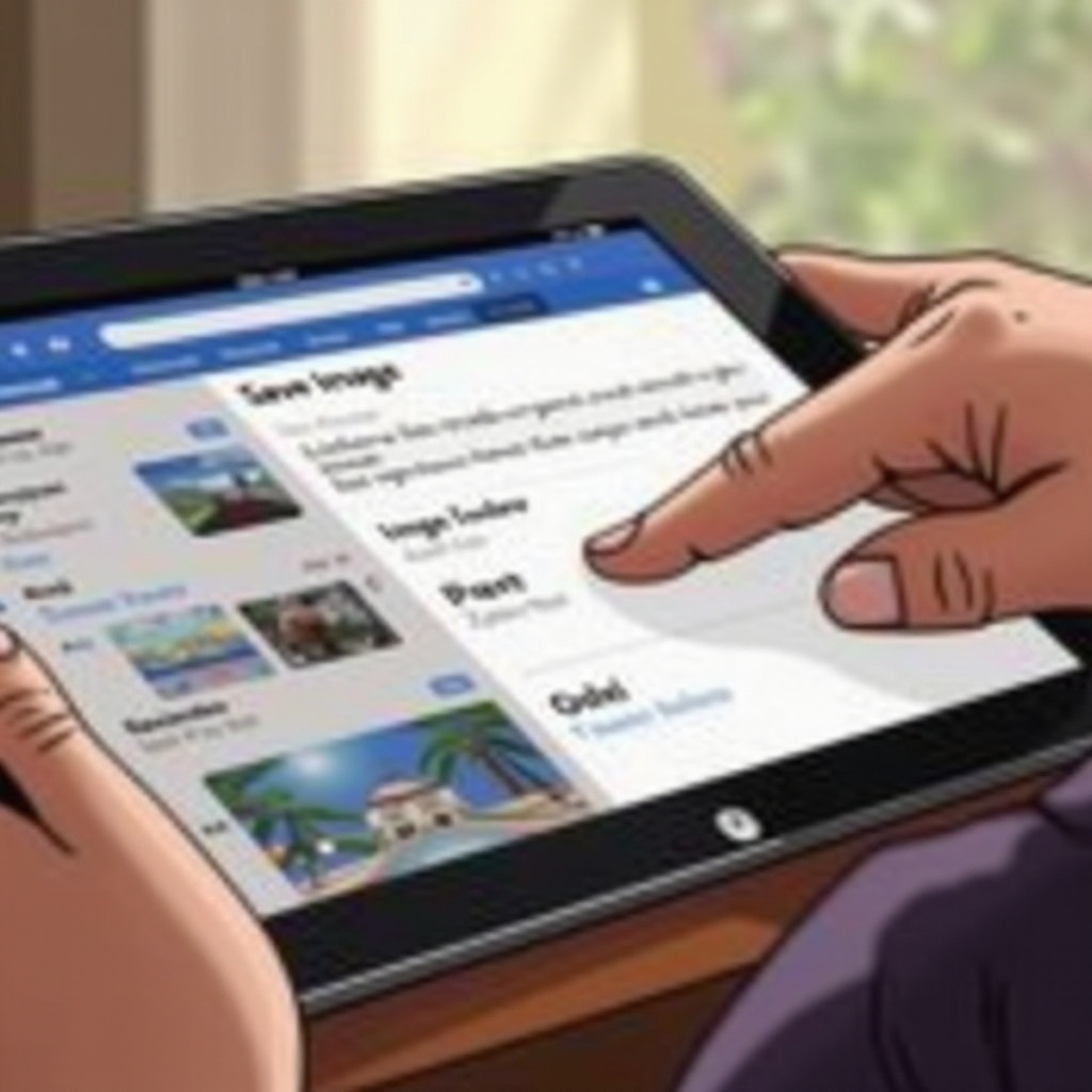 cómo guardar una imagen en un iPad