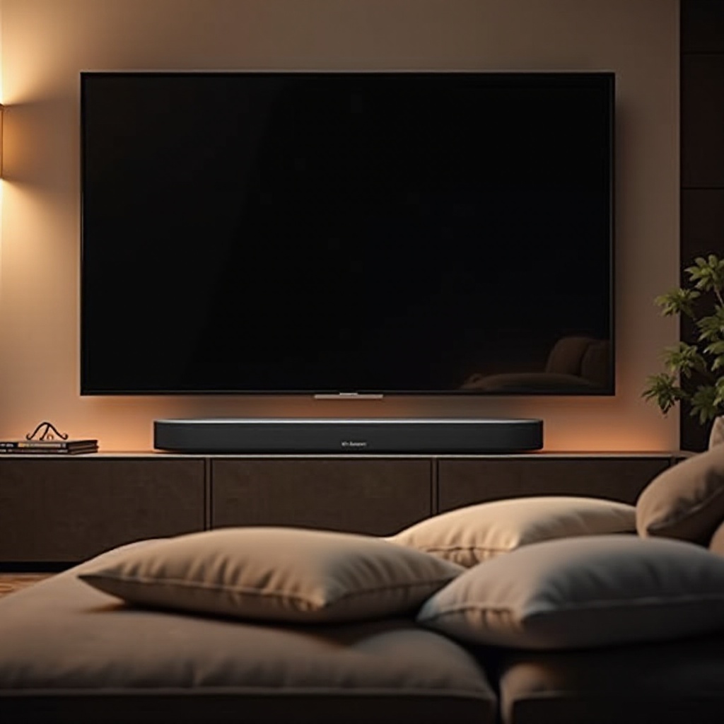 usar una barra de sonido como altavoz de canal central
