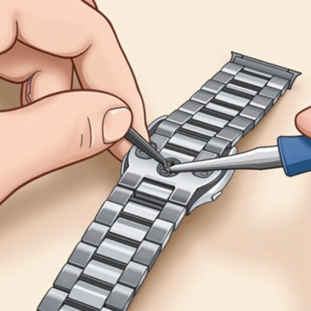 cómo arreglar la correa de un reloj inteligente