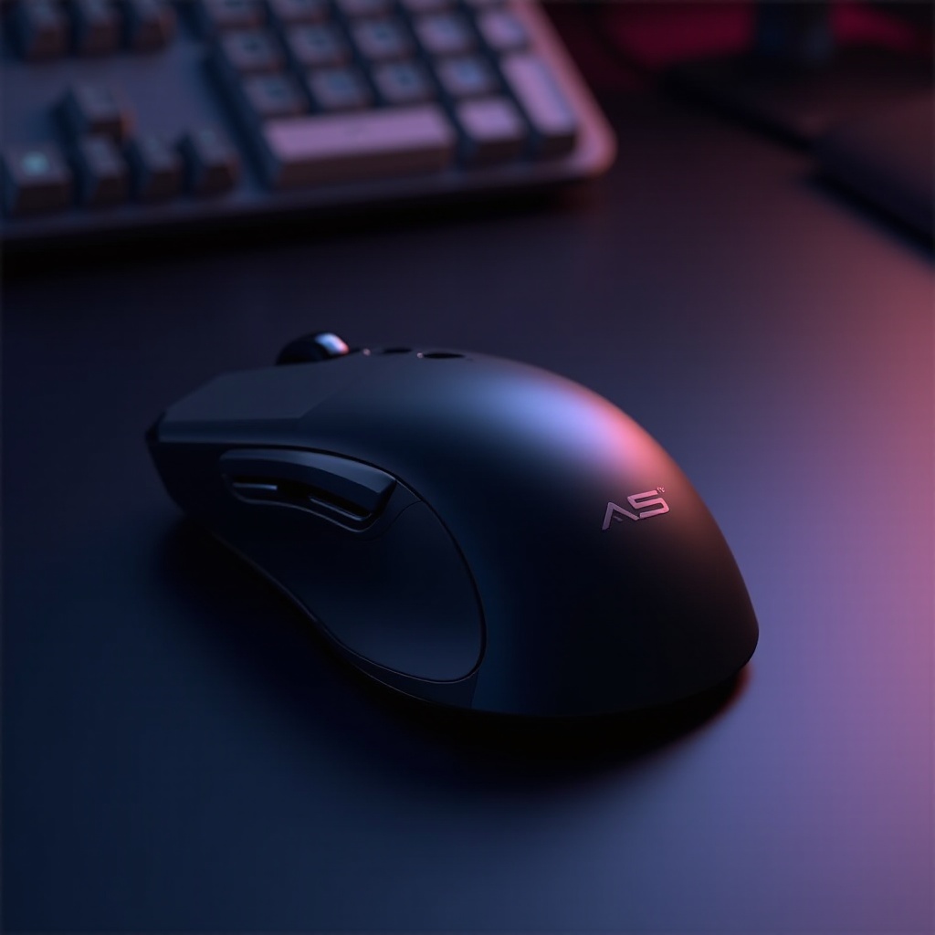 herná myš s opěrkou na malíček