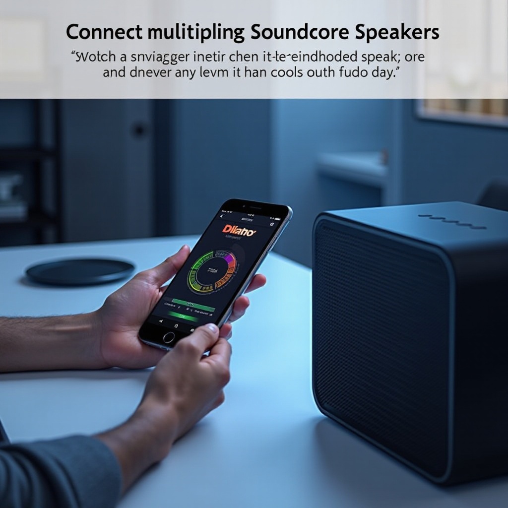 cómo sincronizar altavoces Soundcore